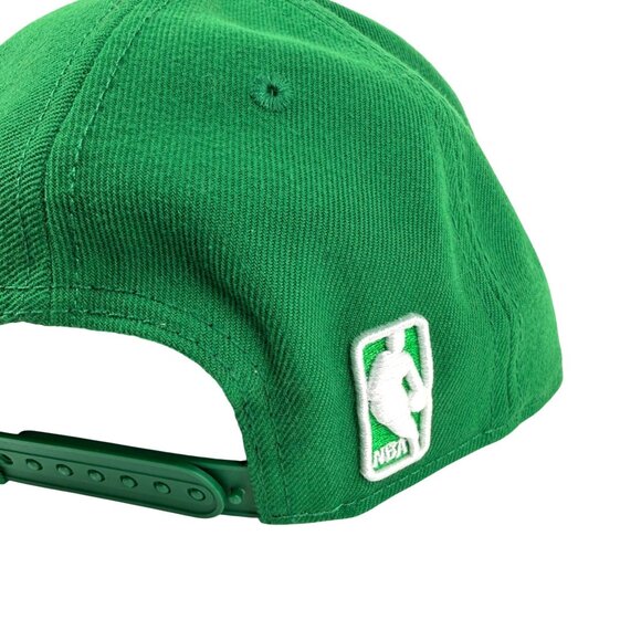 New Era 9Fifty Boston Celtics Green Snapback Hat Adjustable Cap Mens NBL - Picture 7 of 13